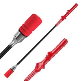 Portable Fiberglass Golf Swing Stick, Improve Grip & Shot Accuracy Golf Warm-Up Tool For Beginners & Pros-Red (Option: defaulttitle)