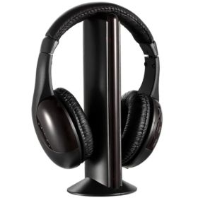 Wireless RF Headphones HiFi Over Ear Headsets RF Transmitter Receiver (Option: Style1)